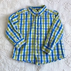 The Children’s Place button down gingham 24 mo 2T